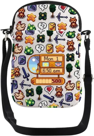 JYTAPP Cartoon Games Gifts Day Cycle Crossbody Bag Games Player Gifts Game Player Crossbody Bag Fans Gifts