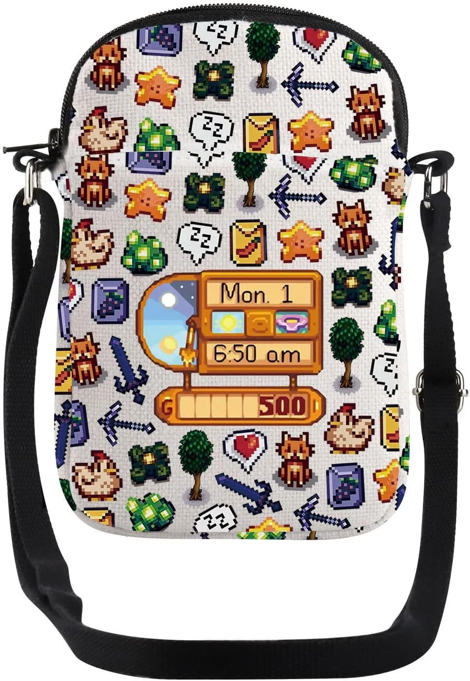 JYTAPP Cartoon Games Gifts Day Cycle Crossbody Bag Games Player Gifts Game Player Crossbody Bag Fans Gifts