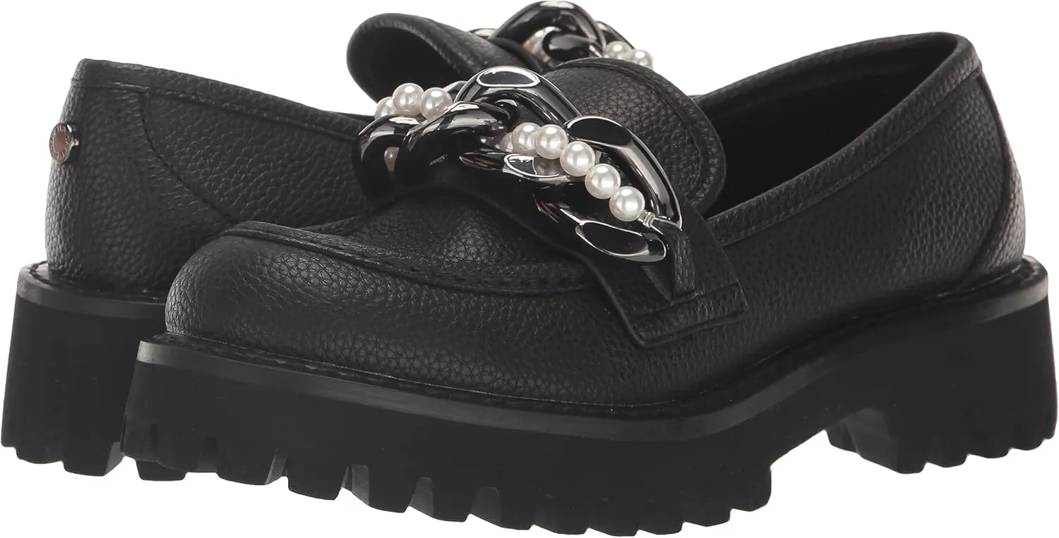 KARL LAGERFELD womens Slip on Embellished Gemsy Loafer