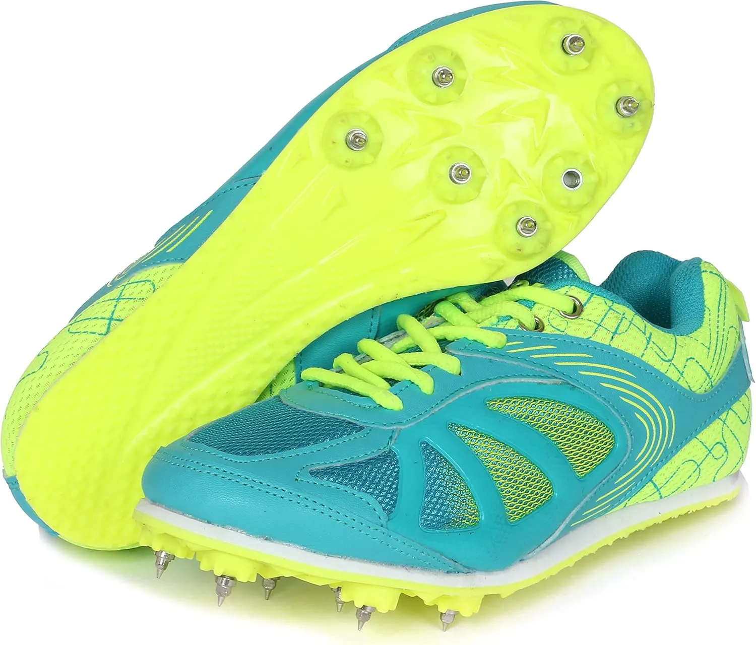 KD Vector Track Shoe Sprint Athletic Spike Long Jump Relay Running Shoe Hurdling (Size UK 2 - UK 10)