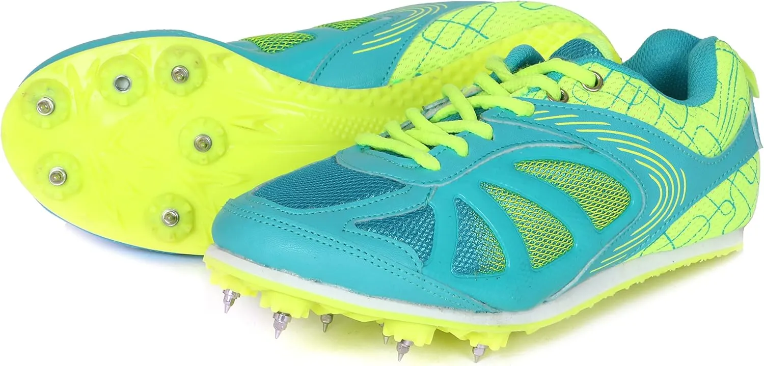 KD Vector Track Shoe Sprint Athletic Spike Long Jump Relay Running Shoe Hurdling (Size UK 2 - UK 10)