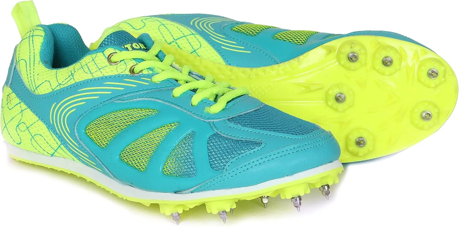 KD Vector Track Shoe Sprint Athletic Spike Long Jump Relay Running Shoe Hurdling (Size UK 2 - UK 10)