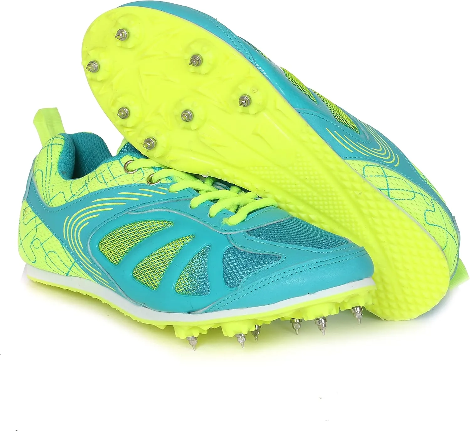 KD Vector Track Shoe Sprint Athletic Spike Long Jump Relay Running Shoe Hurdling (Size UK 2 - UK 10)