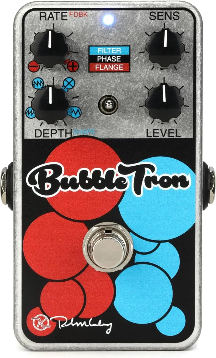 Keeley Bubble Tron Dynamic Flanger Phaser, Gray (Kbubble)