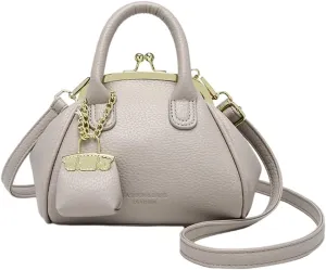 Kiss Lock Purse and Handbags Women's Kiss Lock Crossbody Bag Kisslock Shoulder Bags Satchel Bags Top Handle Handbag Clutch
