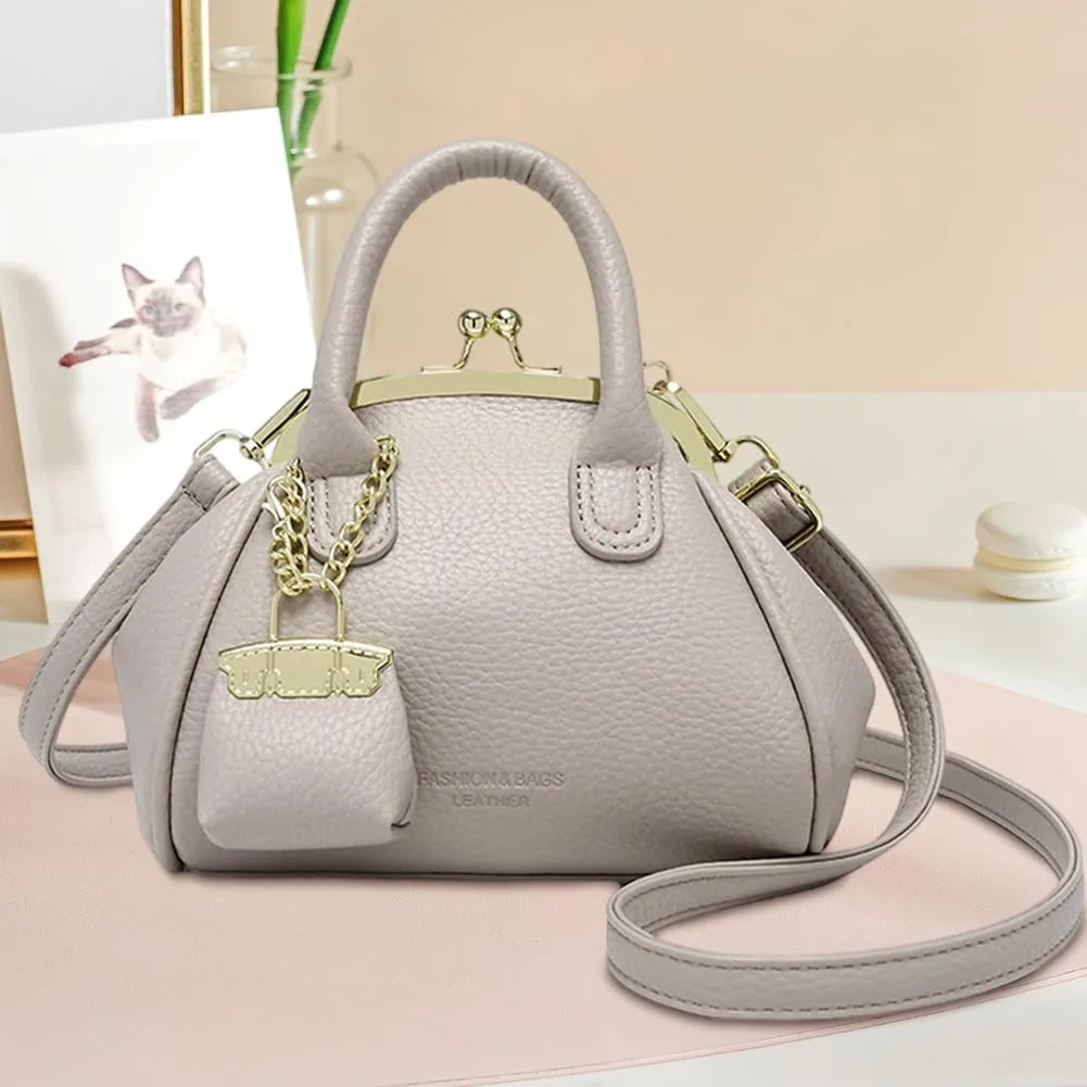 Kiss Lock Purse and Handbags Women's Kiss Lock Crossbody Bag Kisslock Shoulder Bags Satchel Bags Top Handle Handbag Clutch