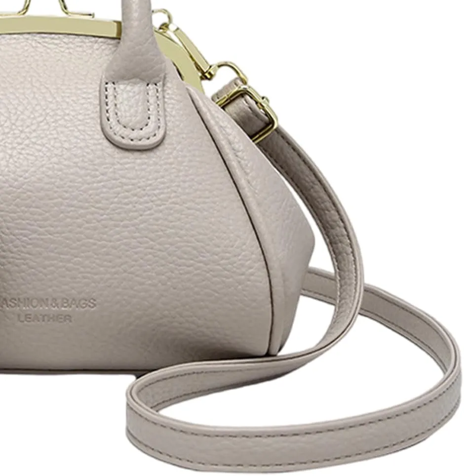 Kiss Lock Purse and Handbags Women's Kiss Lock Crossbody Bag Kisslock Shoulder Bags Satchel Bags Top Handle Handbag Clutch