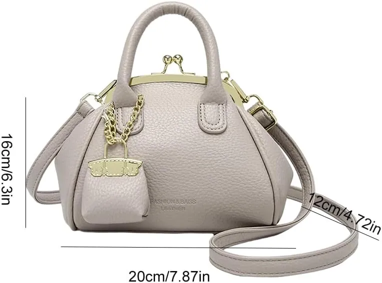 Kiss Lock Purse and Handbags Women's Kiss Lock Crossbody Bag Kisslock Shoulder Bags Satchel Bags Top Handle Handbag Clutch
