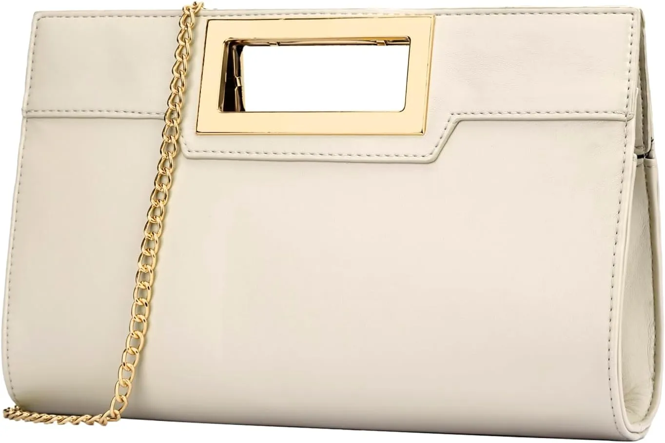 KKXIU Women Clutch Purse Elegant Pleated Evening Bag for Wedding Prom Bridal with Chain Strap