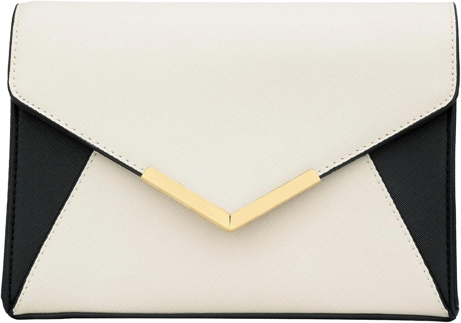 KKXIU Women Elegant Faux Leather Evening Envelope Clutch Purse Foldover Bags for Party Wedding Prom