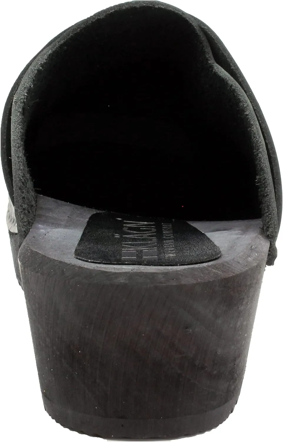 KLÄGN Men's Axel Leather Open Back Wooden Clogs