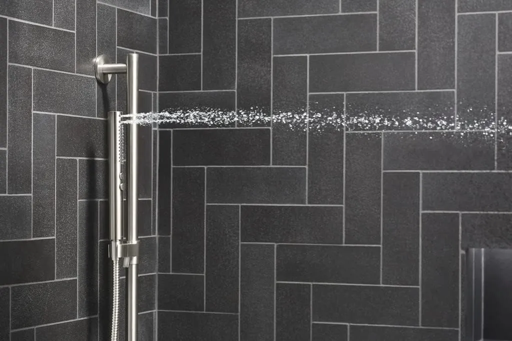 KOHLER 21335-G-BL Shift   Round Two-Function Handshower, Handheld Showerhead with 2 Spray Settings, 1.75 GPM, Matte Black