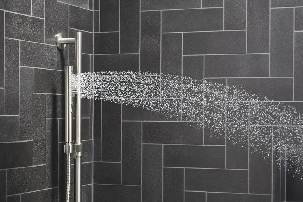 KOHLER 21335-G-BL Shift   Round Two-Function Handshower, Handheld Showerhead with 2 Spray Settings, 1.75 GPM, Matte Black
