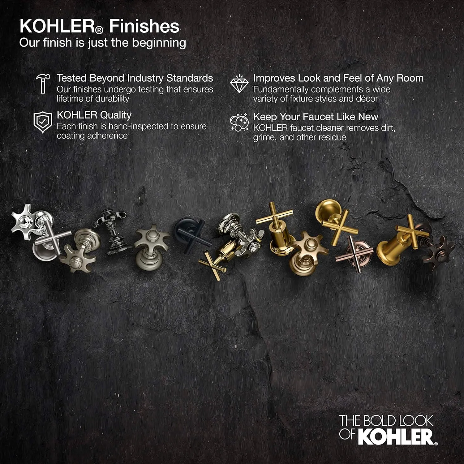 Kohler 22169-2BZ Forté 2.5 gpm multifunction showerhead with Katalyst air-induction technology