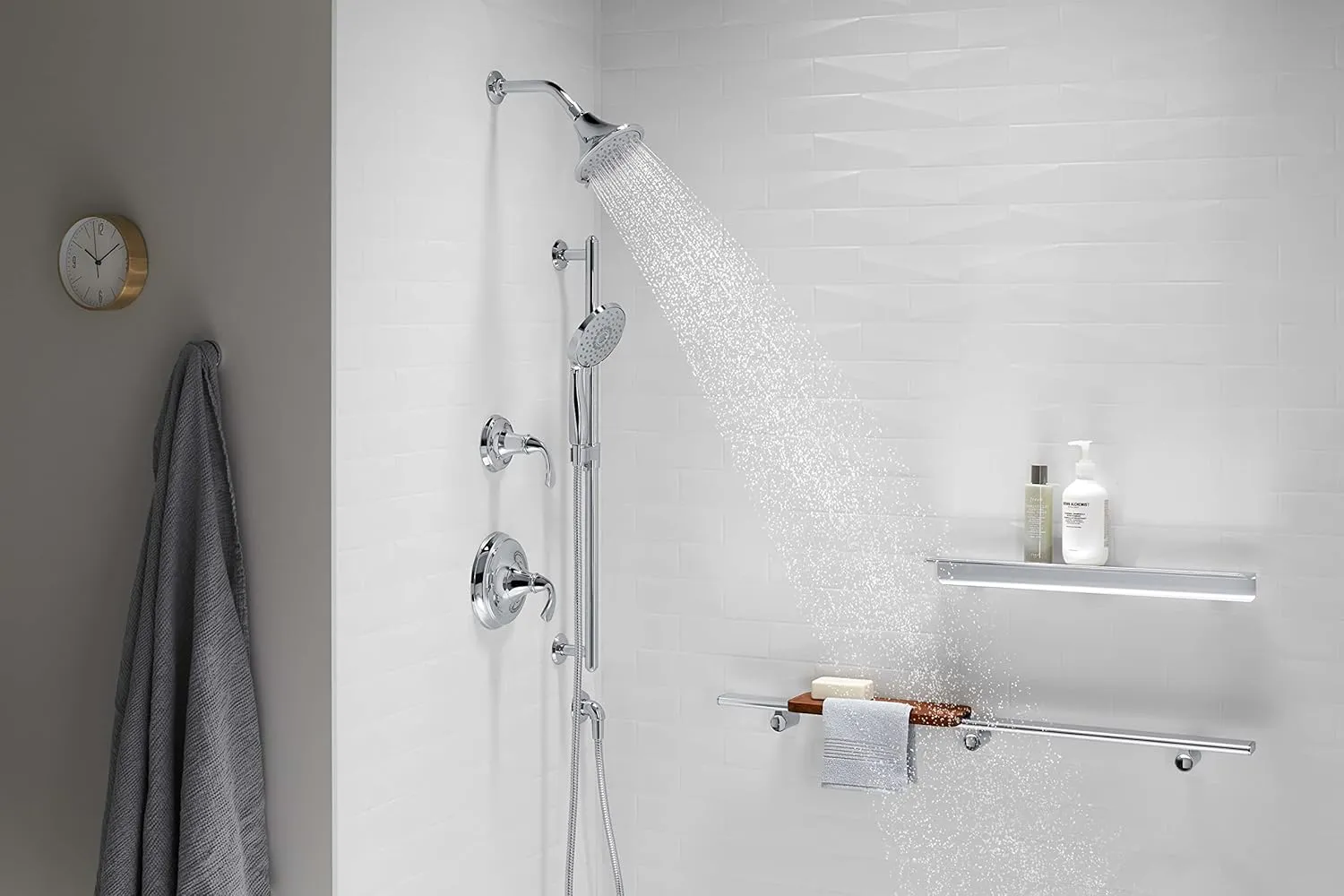 Kohler 22169-2BZ Forté 2.5 gpm multifunction showerhead with Katalyst air-induction technology
