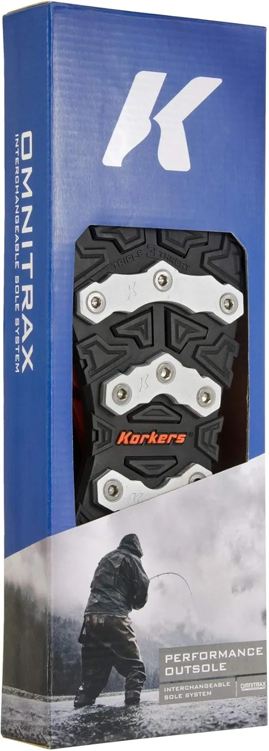 Korkers OmniTrax v3.0 Interchangeable Sole - Triple Threat Aluminum Bar