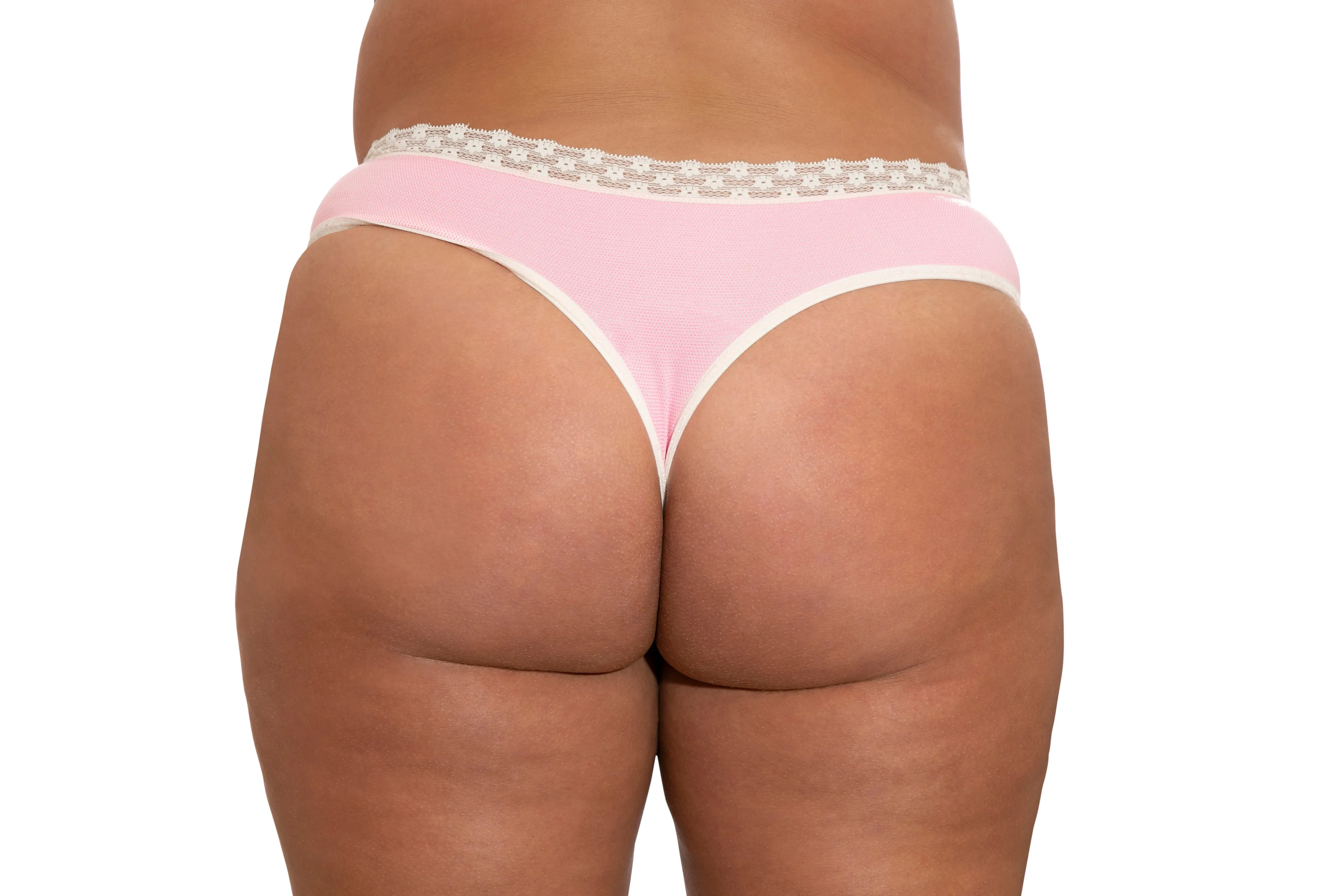Lace Trimmed Thong Panty