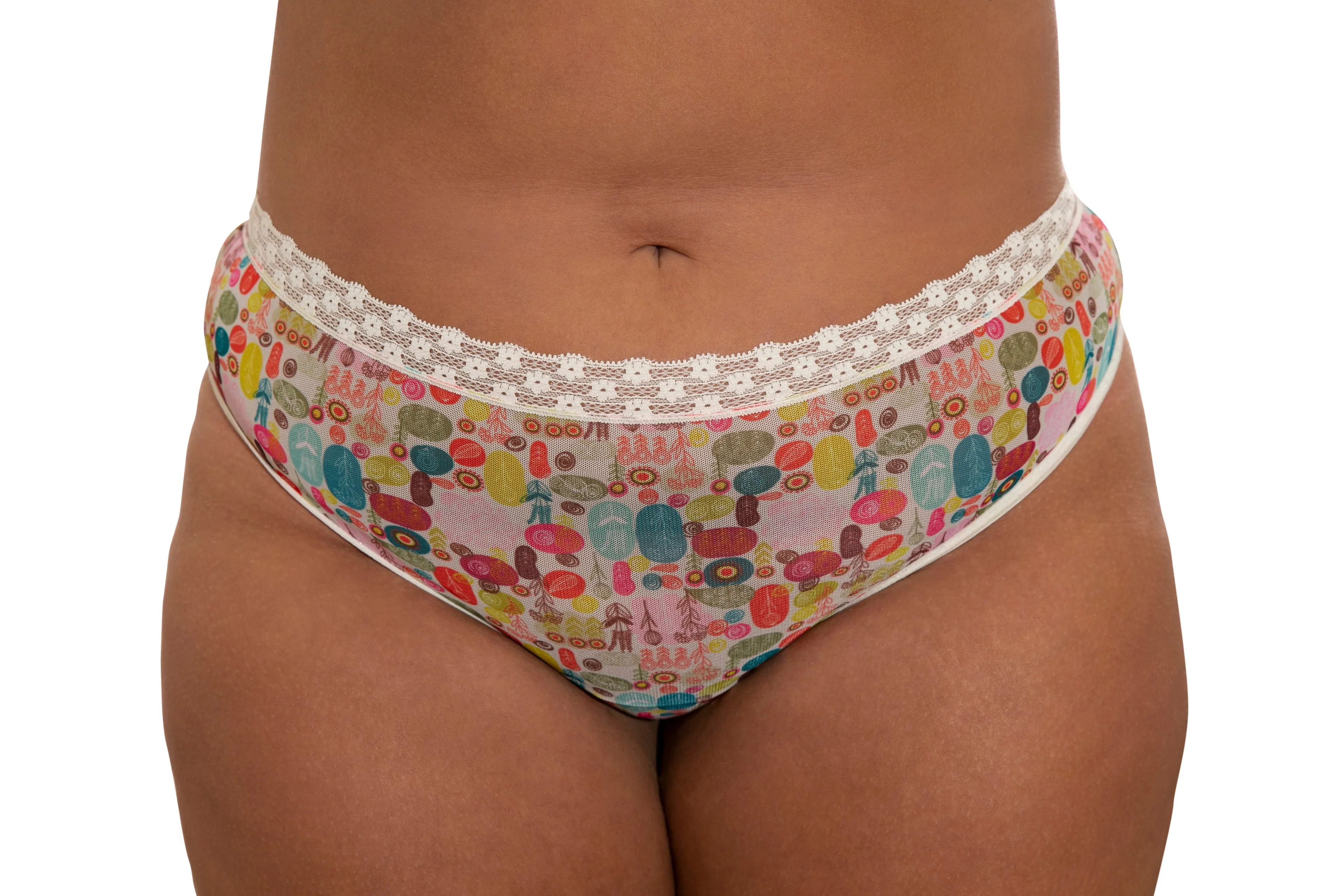 Lace Trimmed Thong Panty
