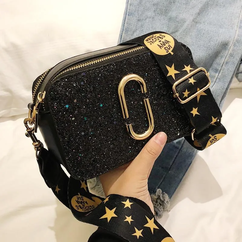 Ladies Sequin Square Bag