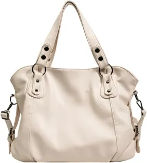 Large Leather Tote Bags for Women Casual Shoulder Bag Crossbody Bag Satchel on Trend Purses for Work Travel 2024