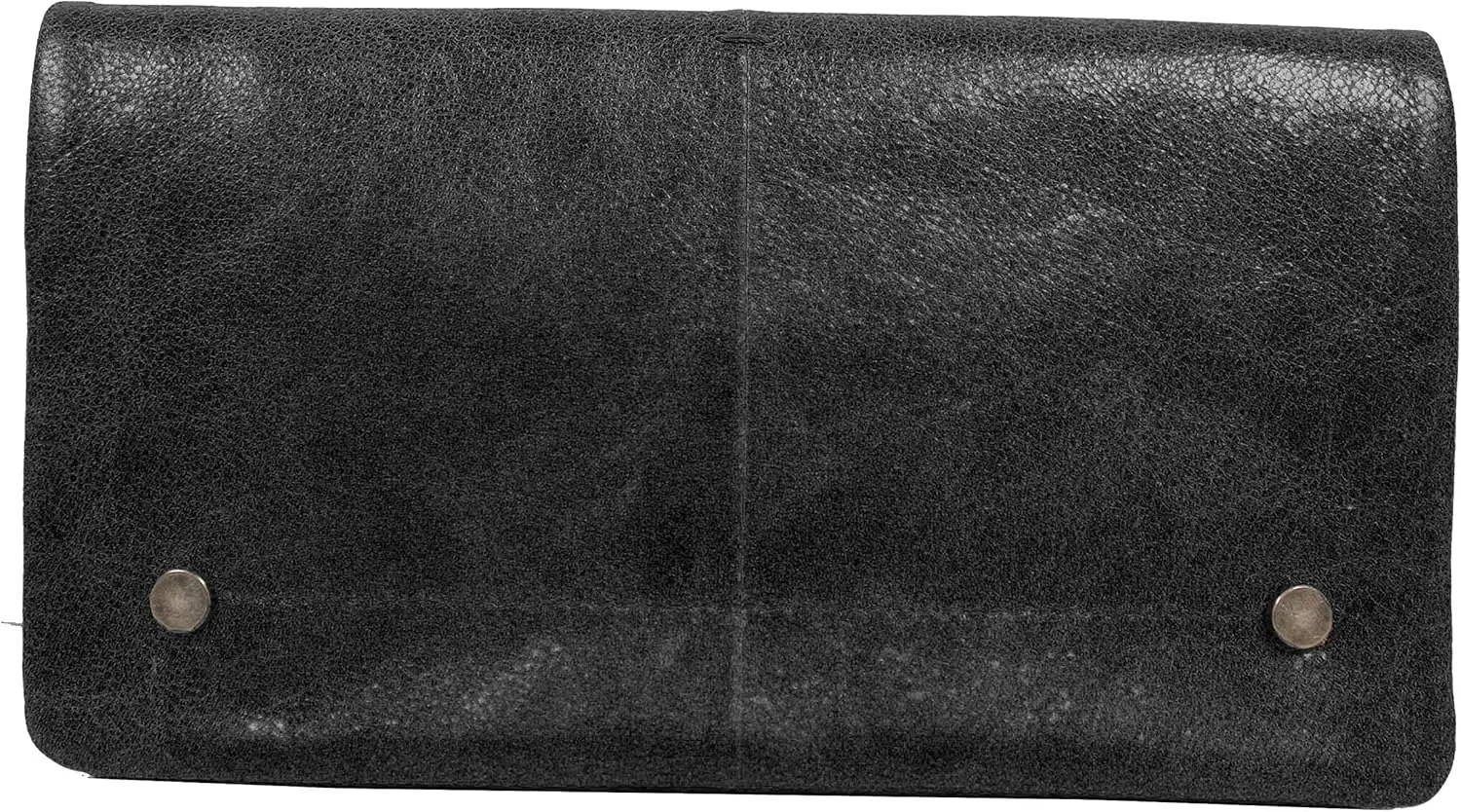 Latico Women’s Terry Leather Wallet Handcrafted Lady Clutch - Bills, IDs, Card Holder & Organizer; Classic Purse Features Dual Magnetic Front Closure, Top Zipper Compartment & Back Finger Loop - Black