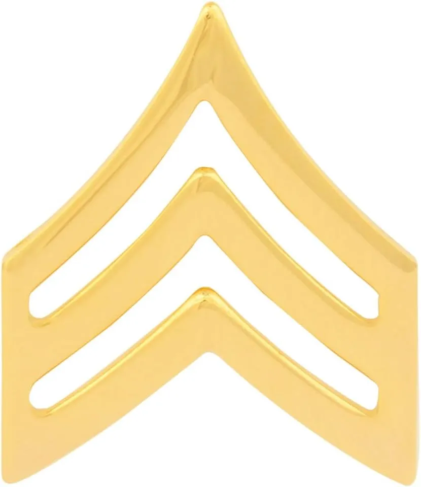 Law Enforcement, First Responder, Fire, Police and EMS Sergeant Chevron 1 pair