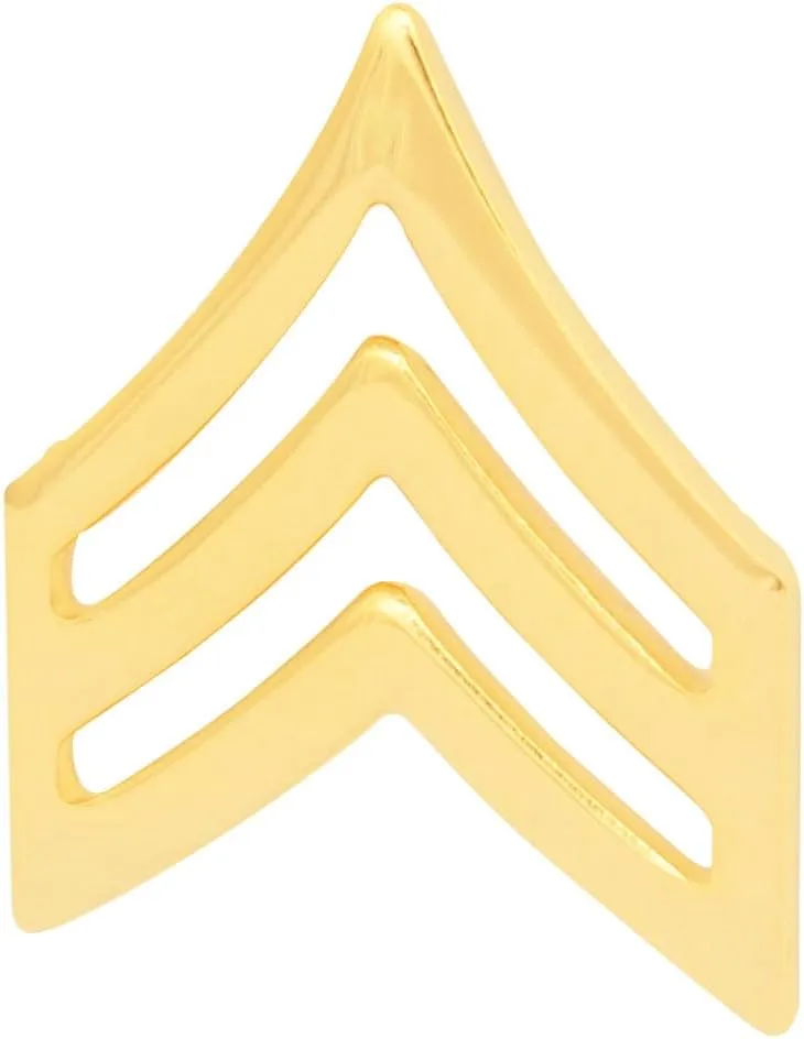 Law Enforcement, First Responder, Fire, Police and EMS Sergeant Chevron 1 pair