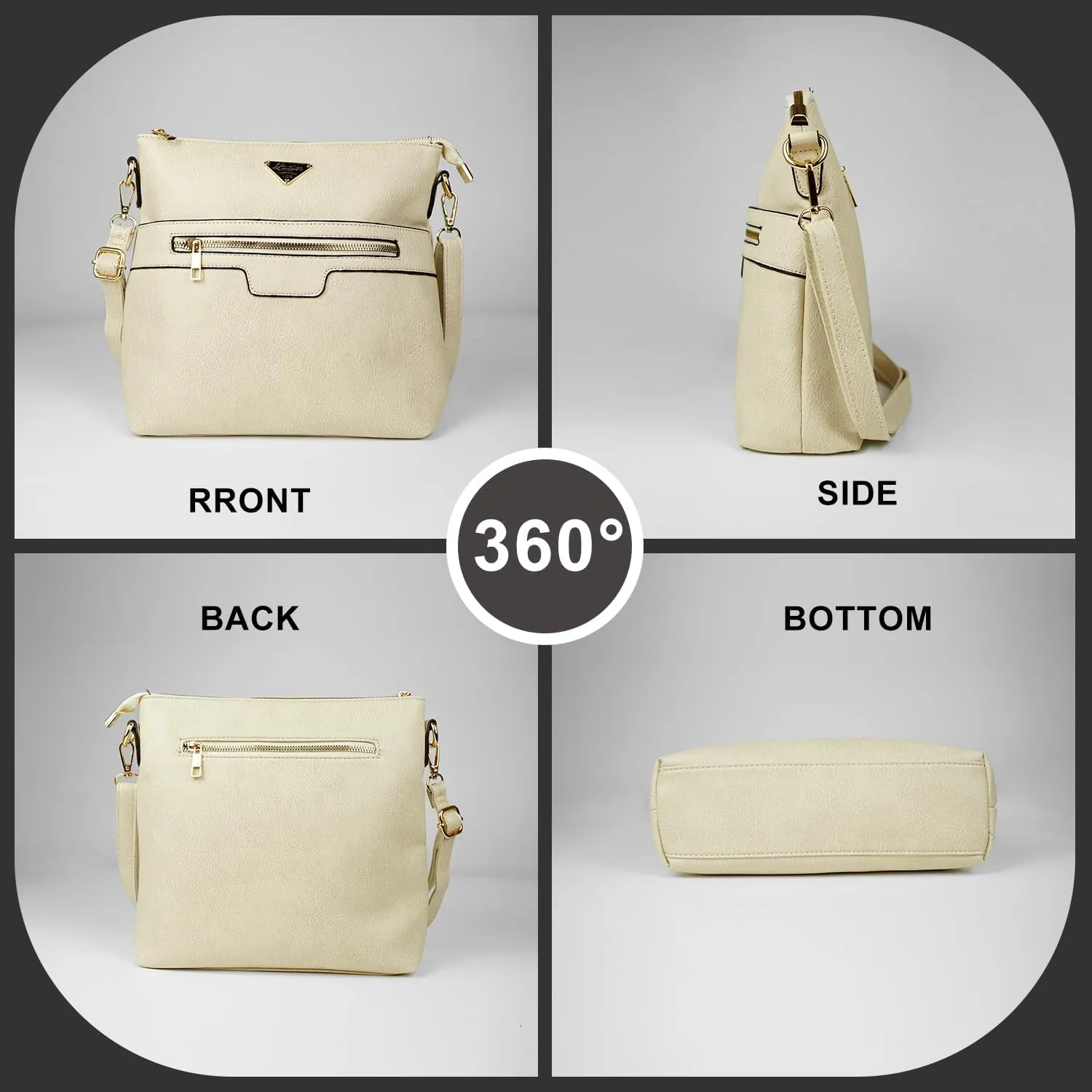 Leather Crossbody Bags for Women Medium Size, Trendy Soft Cross Body Bag for Woman 2024, Women's Crossbody Purses Travel