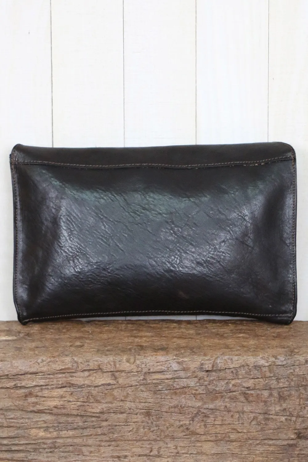 Leather Envelope Clutch