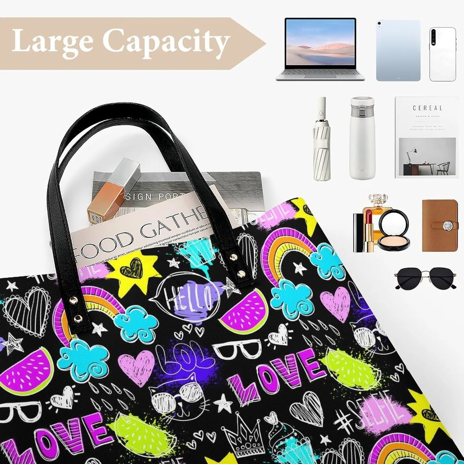 Leather Purse For Women Ladies Tote Shoulder Handbag