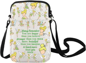 LEVLO Fairy Tale Crossbody Bag Fairy Pixie Fans Inspired Gift Little Fairy Tinker Shoulder Bag Fairy Pixie Merchandise