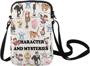 LEVLO Mabel & Dipper Crossbody Bag Waddles Pig Fans Gift Gravity Character & Mysteries Shoulder Bag Grunkle Stan Merch