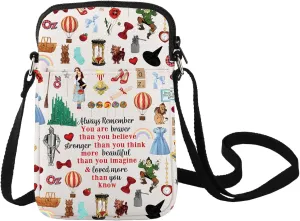 LEVLO Scarecrow Princess Crossbody Bag Tin Man Fans Gift Wizard Movie Cowardly Lion Shoulder Bag Wicked Merchandise