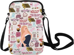 LEVLO Singer Crossbody Bag Music Album Lover Gift Singer Concert Shoulder Bag Music Lover Tour Merchandise