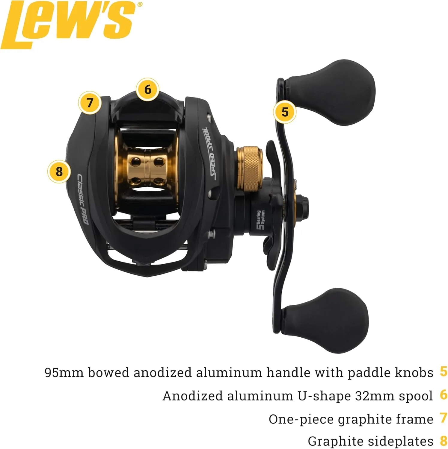 Lew's Classic Pro Speed Spool SLP Baitcast Reel
