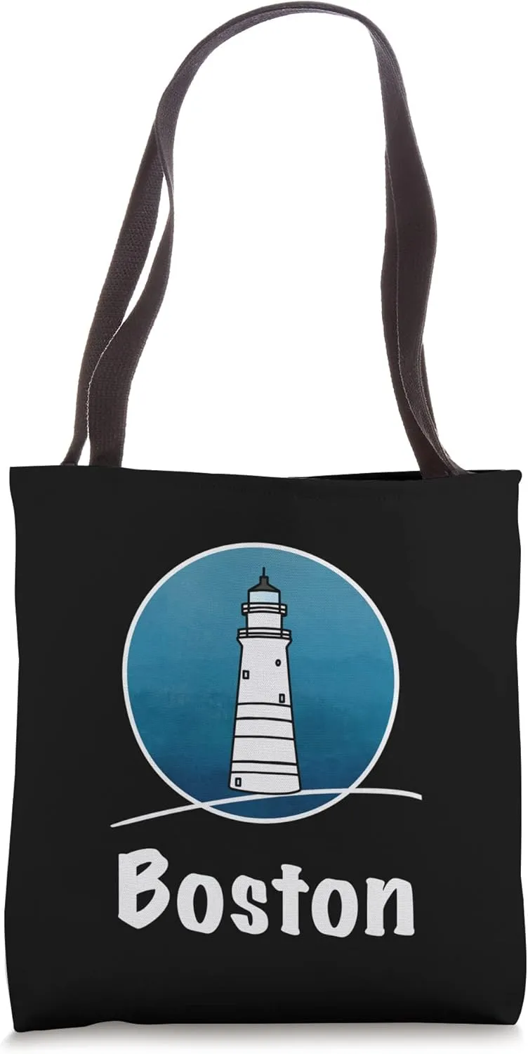 Lighthouse Boston Tote Bag