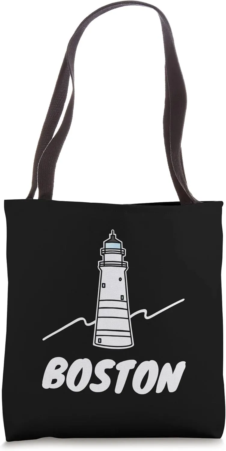 Lighthouse Boston Tote Bag
