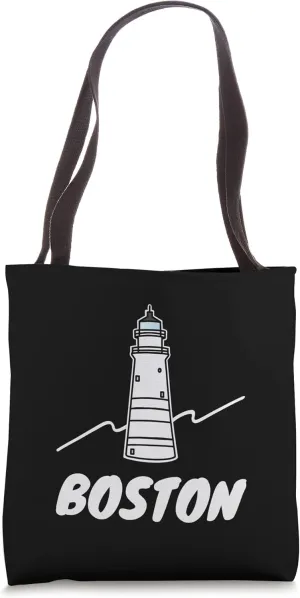 Lighthouse Boston Tote Bag