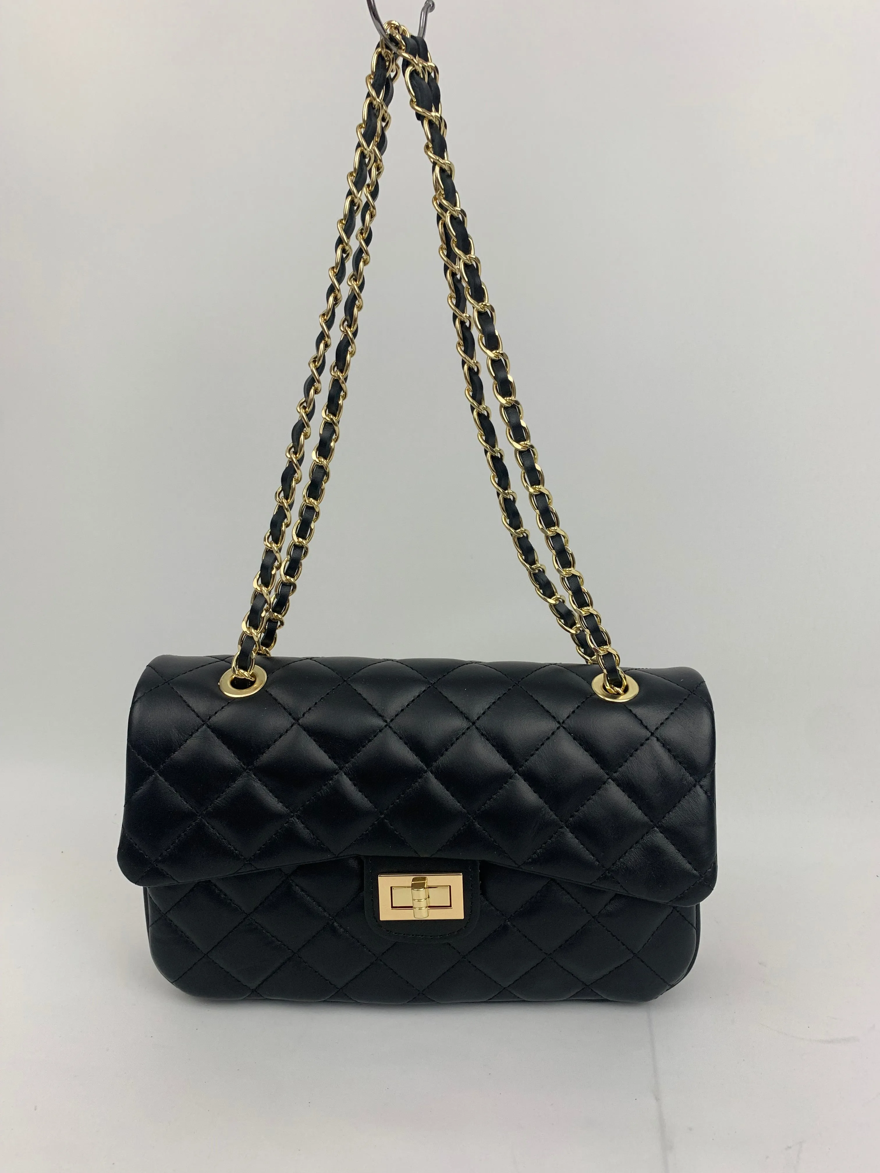 LONDON - Genuine leather shoulder chain strap bag