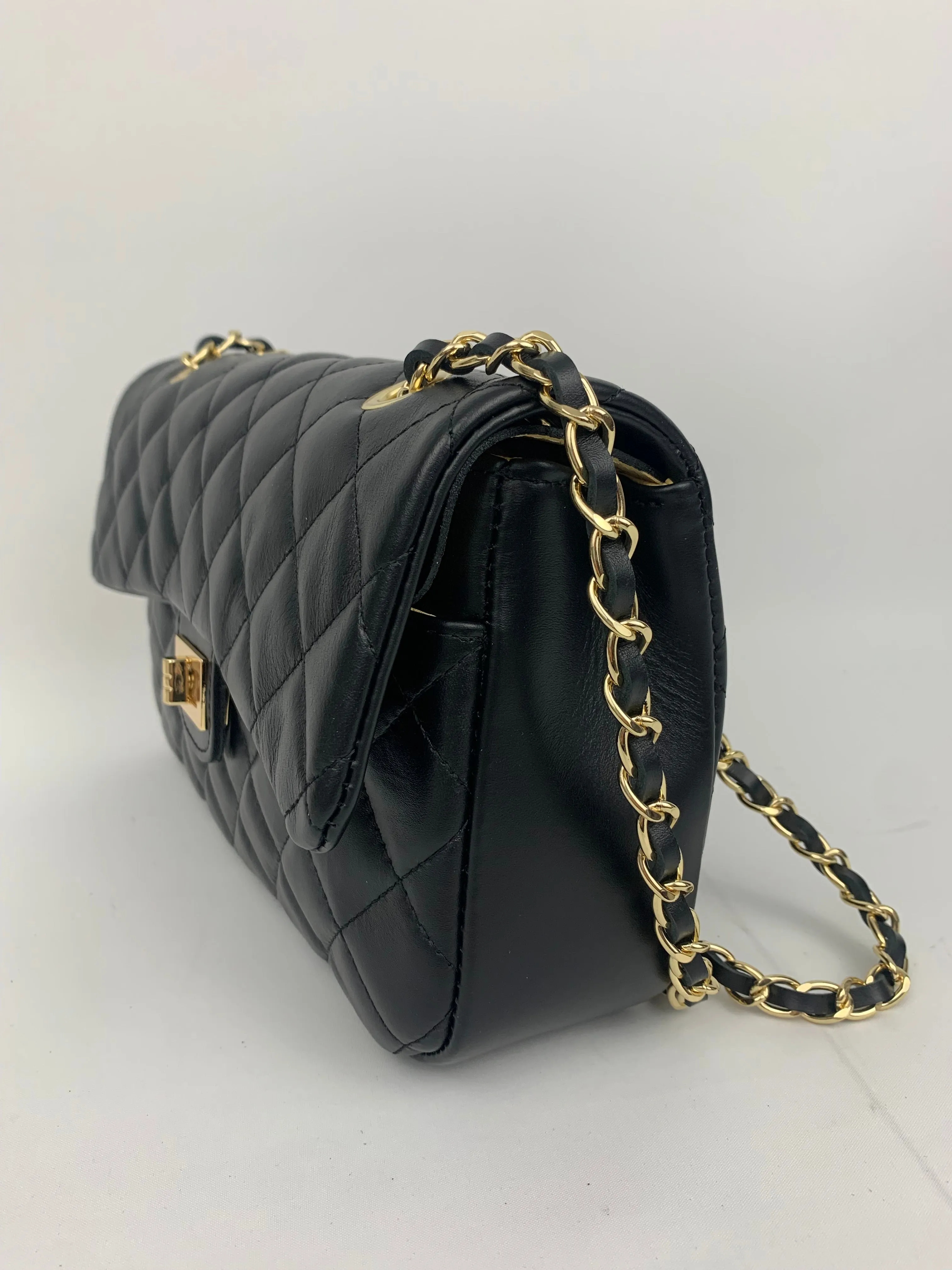 LONDON - Genuine leather shoulder chain strap bag