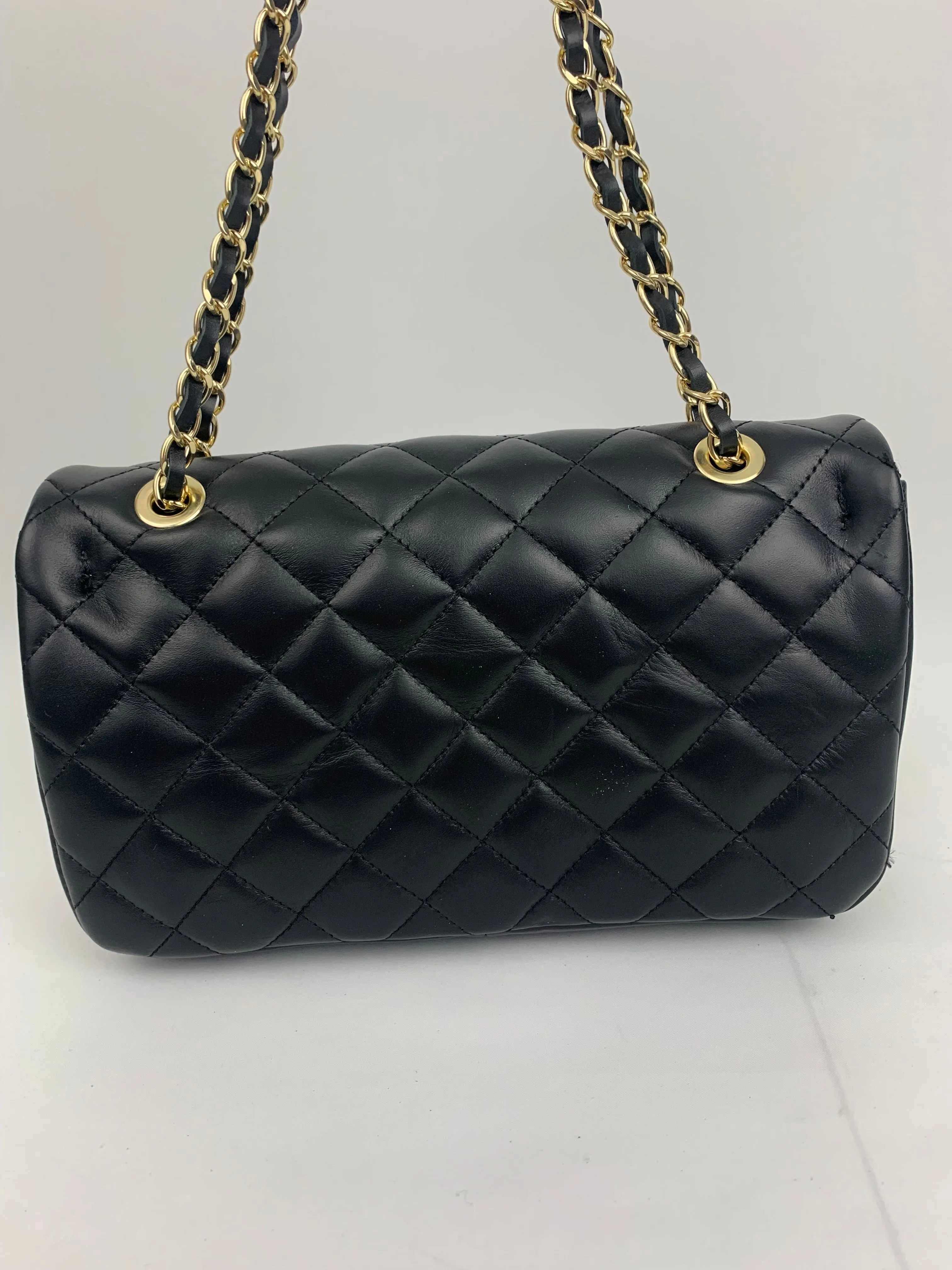 LONDON - Genuine leather shoulder chain strap bag