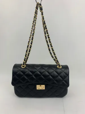LONDON - Genuine leather shoulder chain strap bag