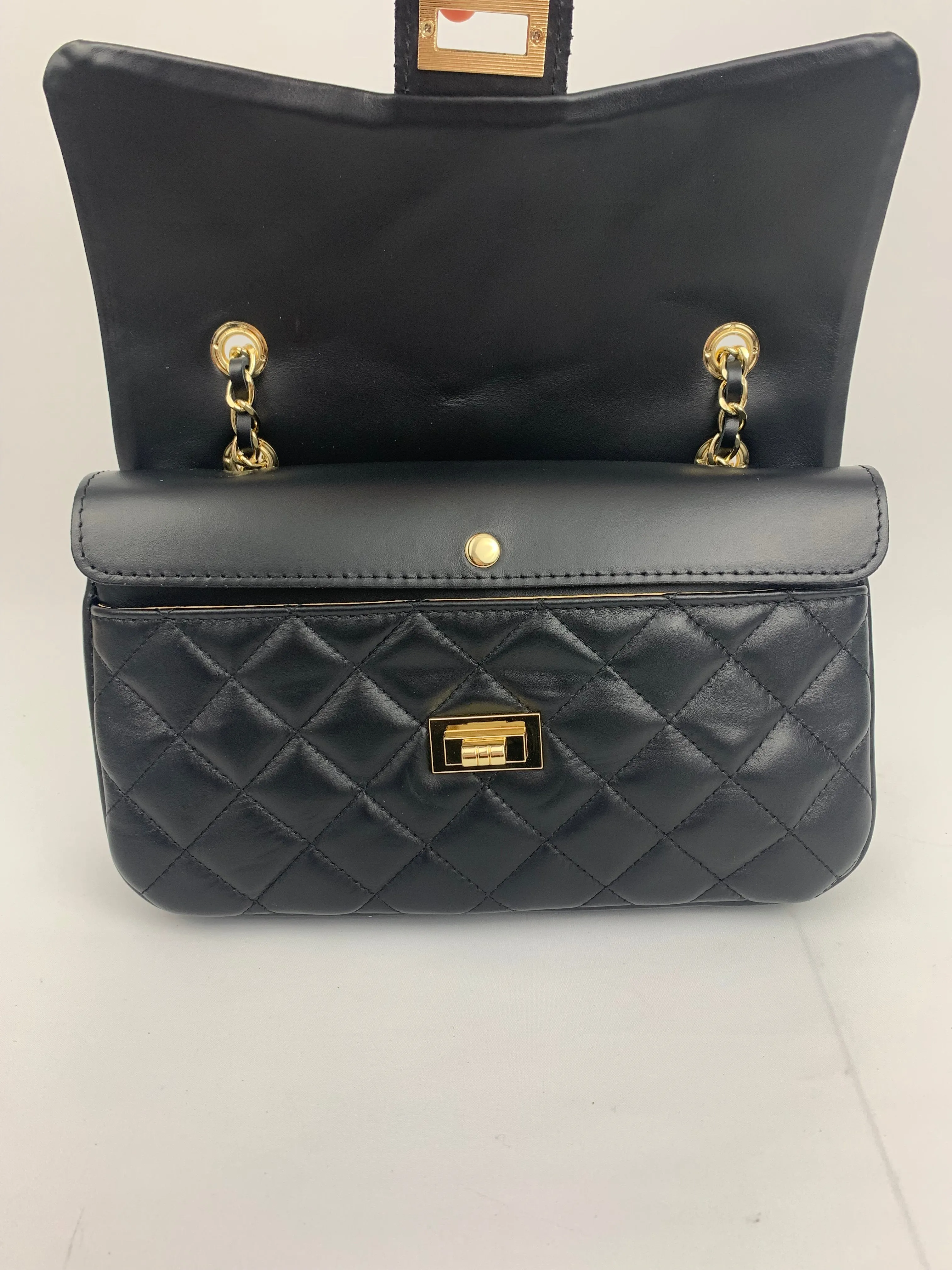 LONDON - Genuine leather shoulder chain strap bag