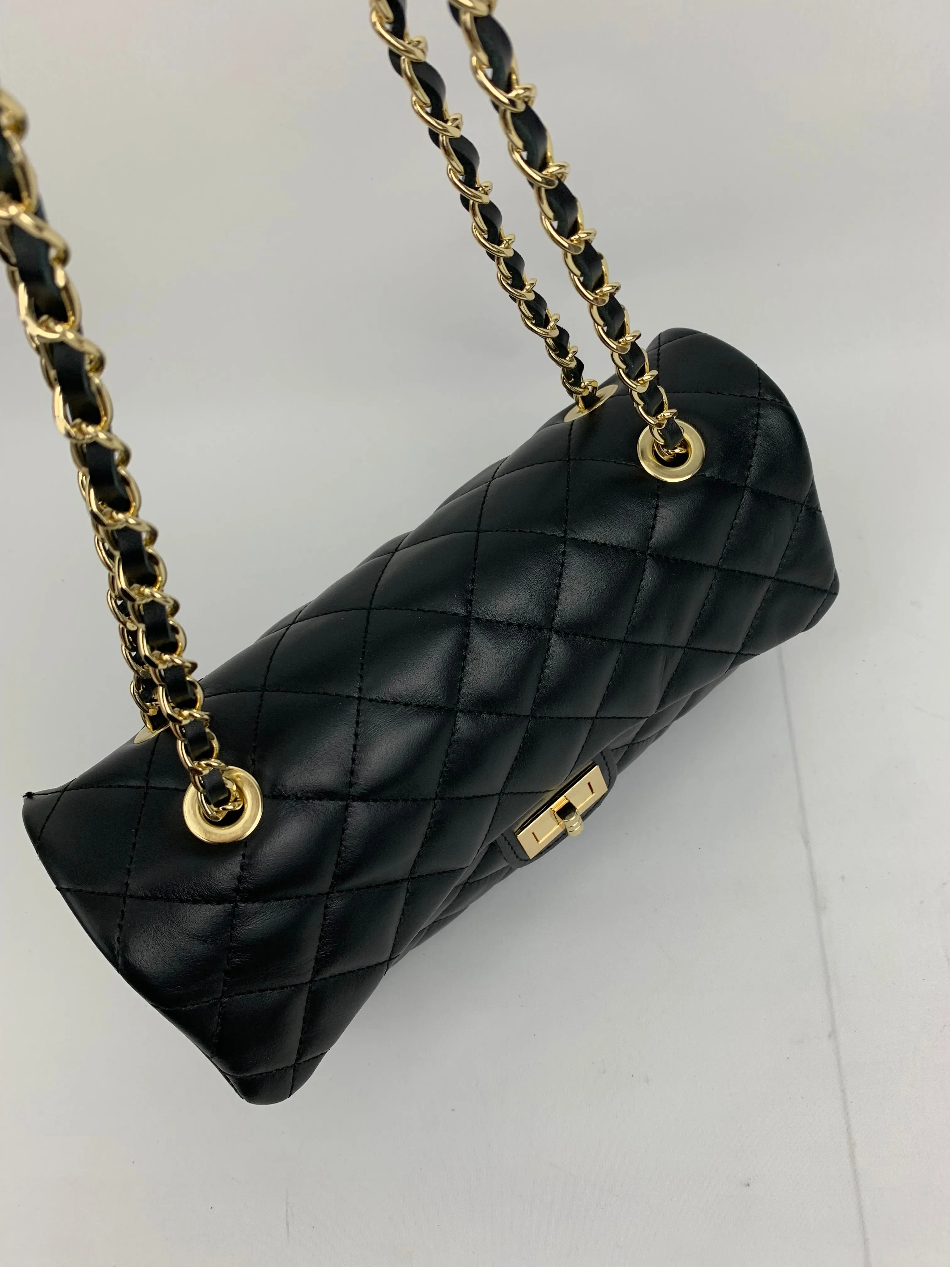 LONDON - Genuine leather shoulder chain strap bag