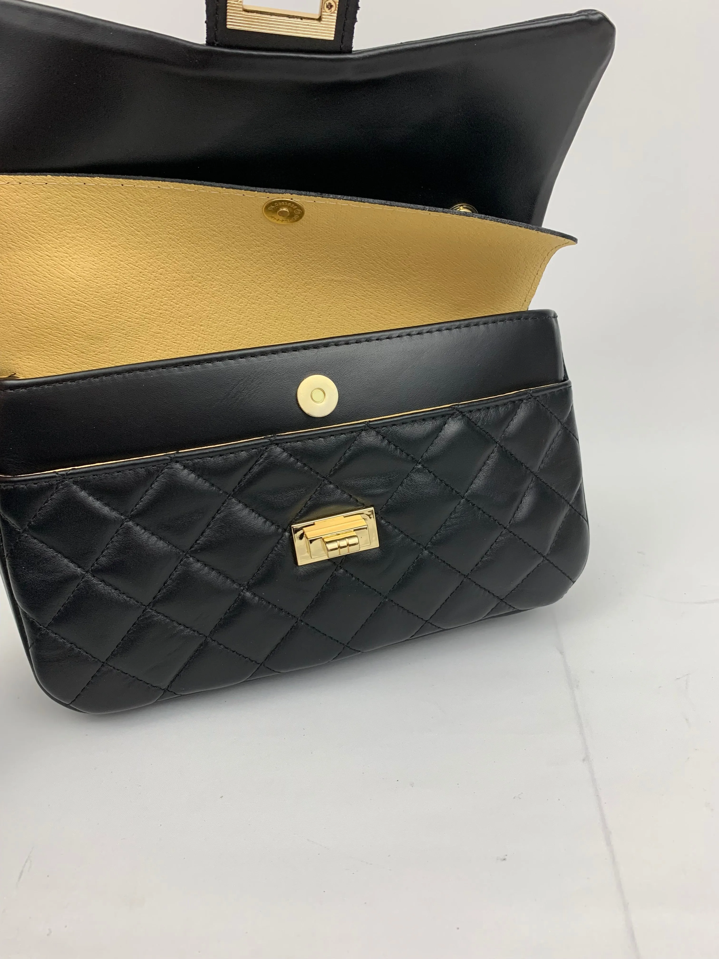 LONDON - Genuine leather shoulder chain strap bag