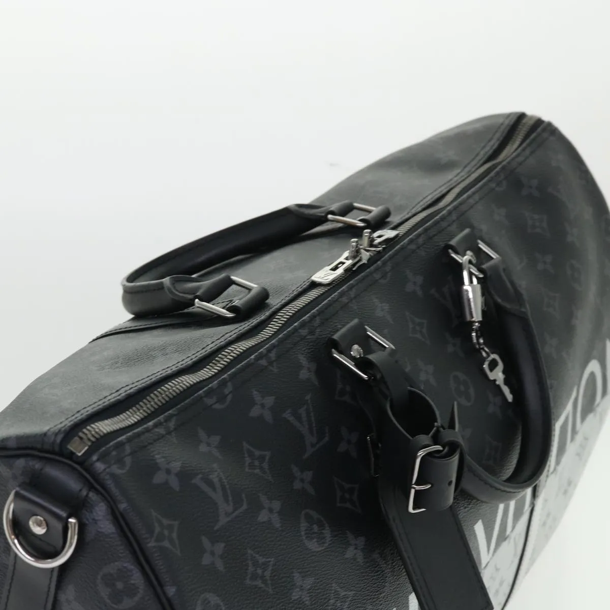LOUIS VUITTON Eclipse Split Keepall Bandouliere 50 Boston Bag M43817 46325S