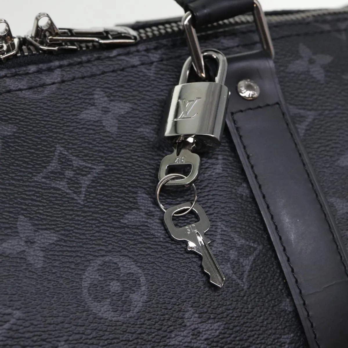 LOUIS VUITTON Eclipse Split Keepall Bandouliere 50 Boston Bag M43817 46325S