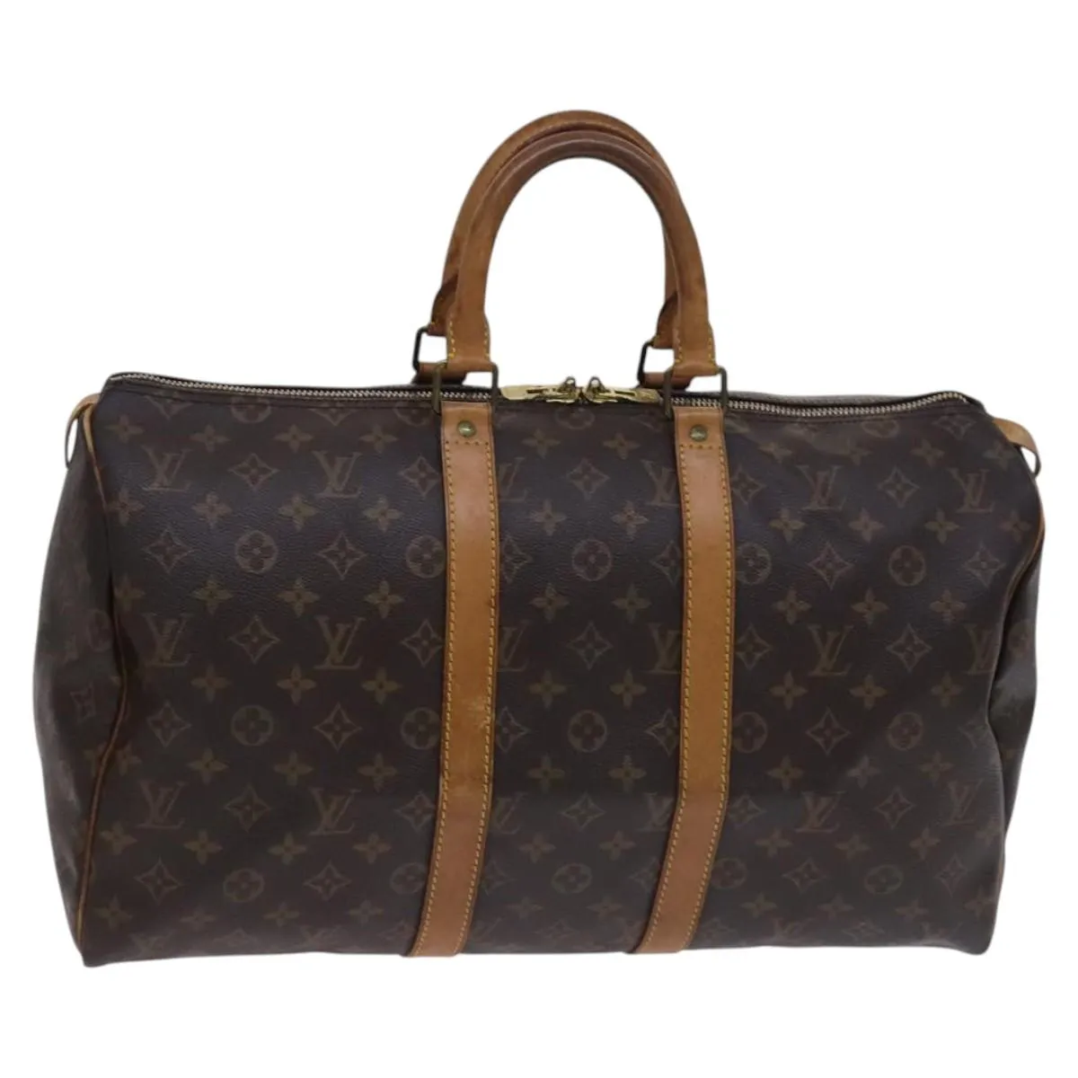LOUIS VUITTON Monogram Keepall 45 Boston Bag M41428 LV Auth BD992