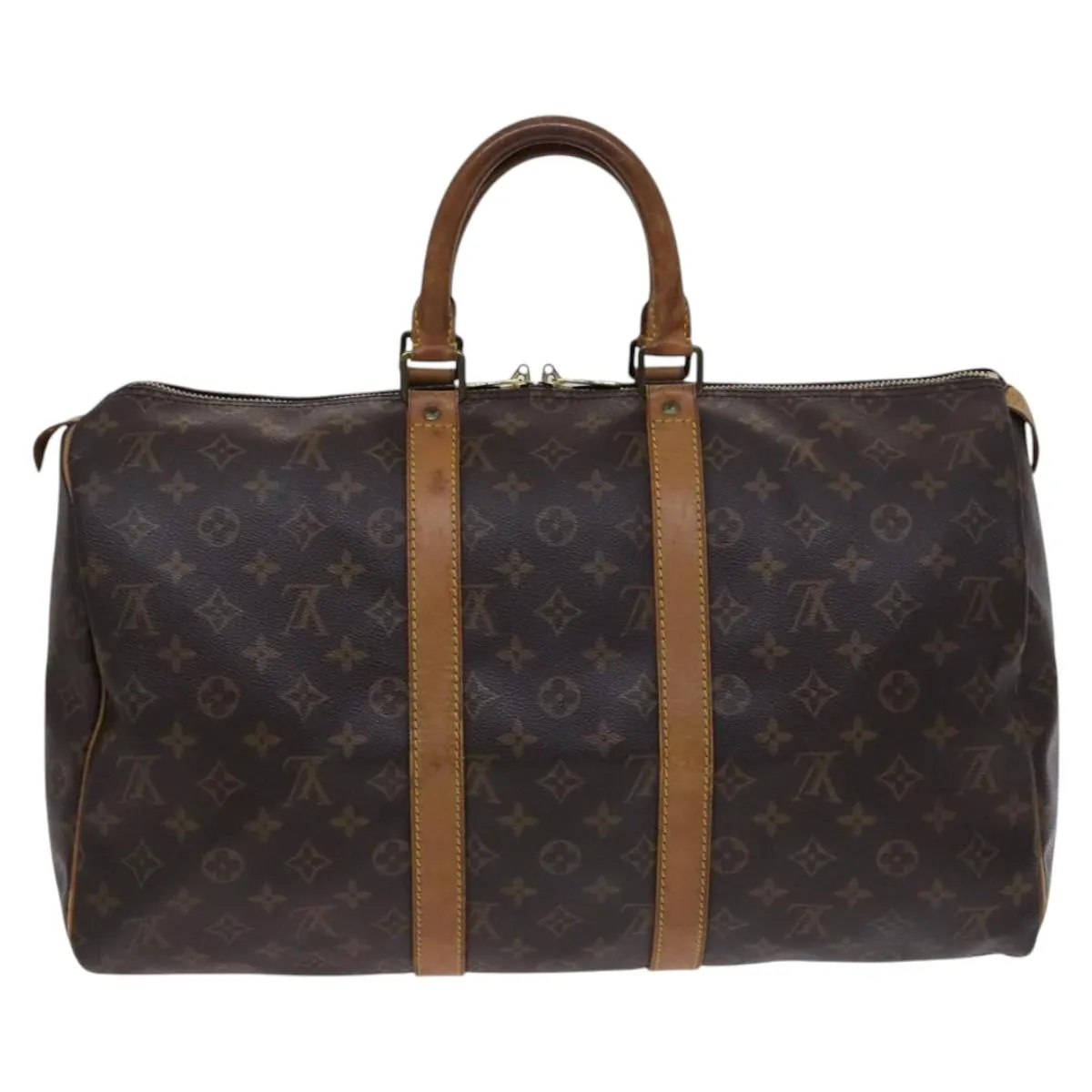 LOUIS VUITTON Monogram Keepall 45 Boston Bag M41428 LV Auth BD992