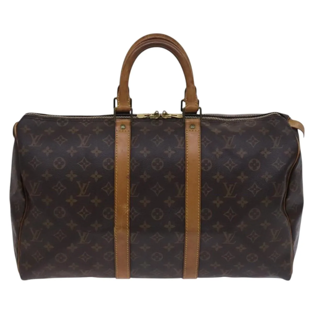 LOUIS VUITTON Monogram Keepall 45 Boston Bag M41428 LV Auth BD992